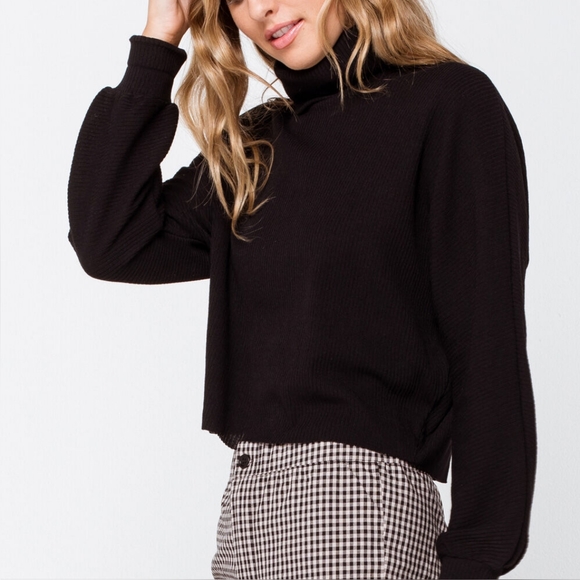 Sky and Sparrow Dolman Rib Turtleneck Sweater - Picture 11 of 11